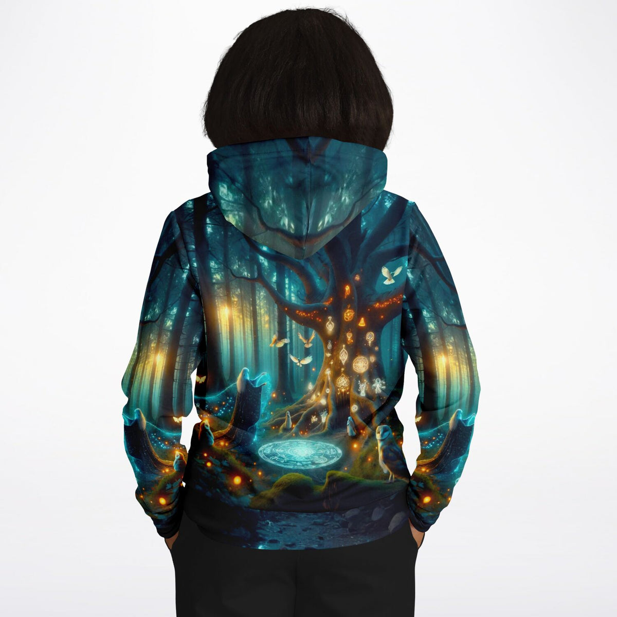 Dreamer Hoodie Hexennacht mit magischem Waldmotiv ähnlich wie bei Diamond Painting und Malen nach Zahlen für Erwachsene