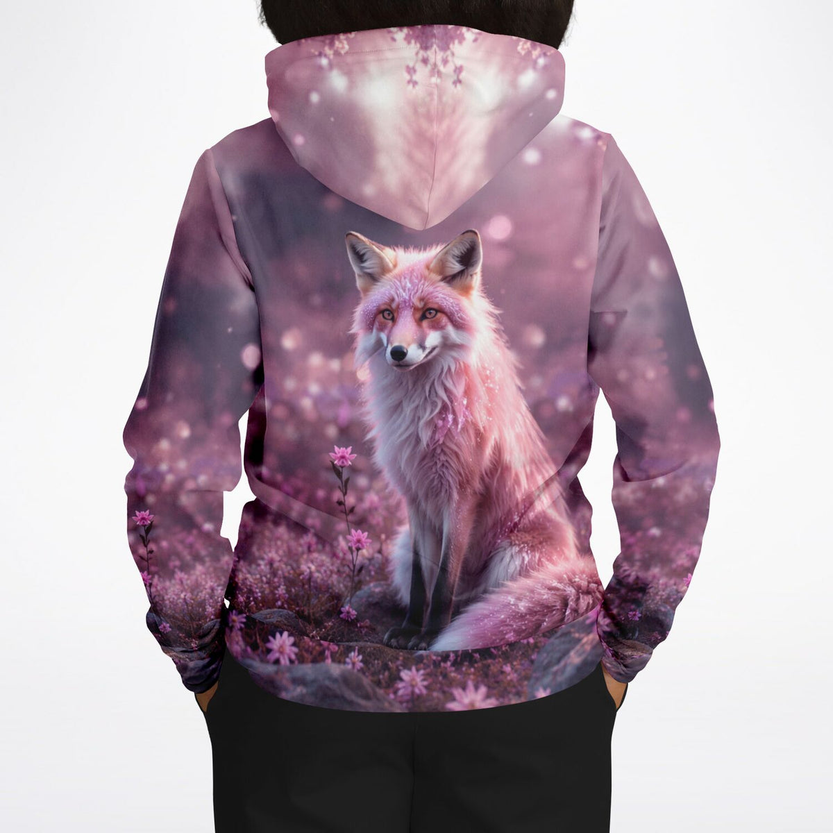Dreamer Hoodie Trixi mit magischem Fuchs in Pink, ideal für Fans von Diamond Painting und kreativen Designs.