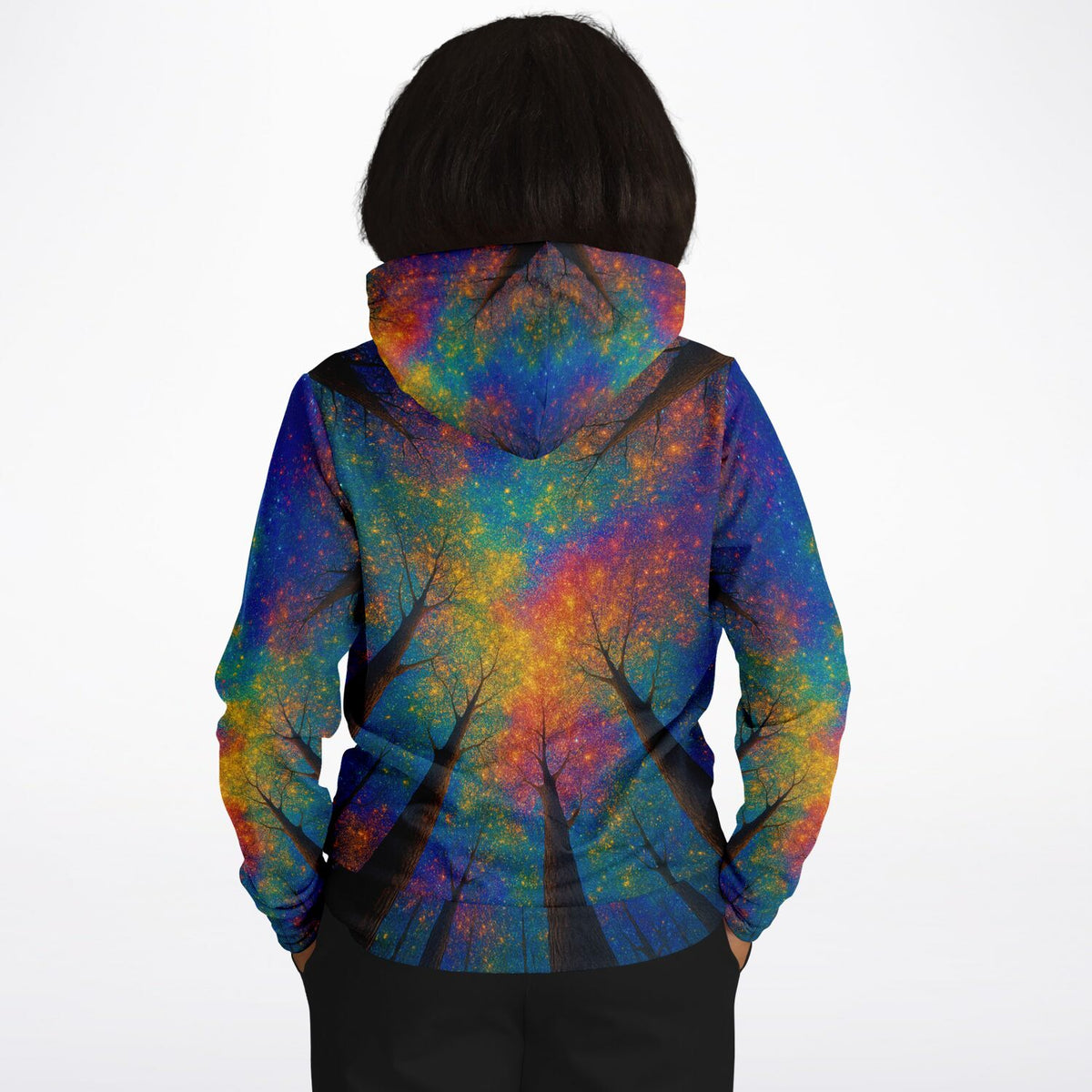 Dreamer Hoodie mit Regenbogenwald Motiv für Fans von Diamond Painting und kreativen Lifestyle-Styles