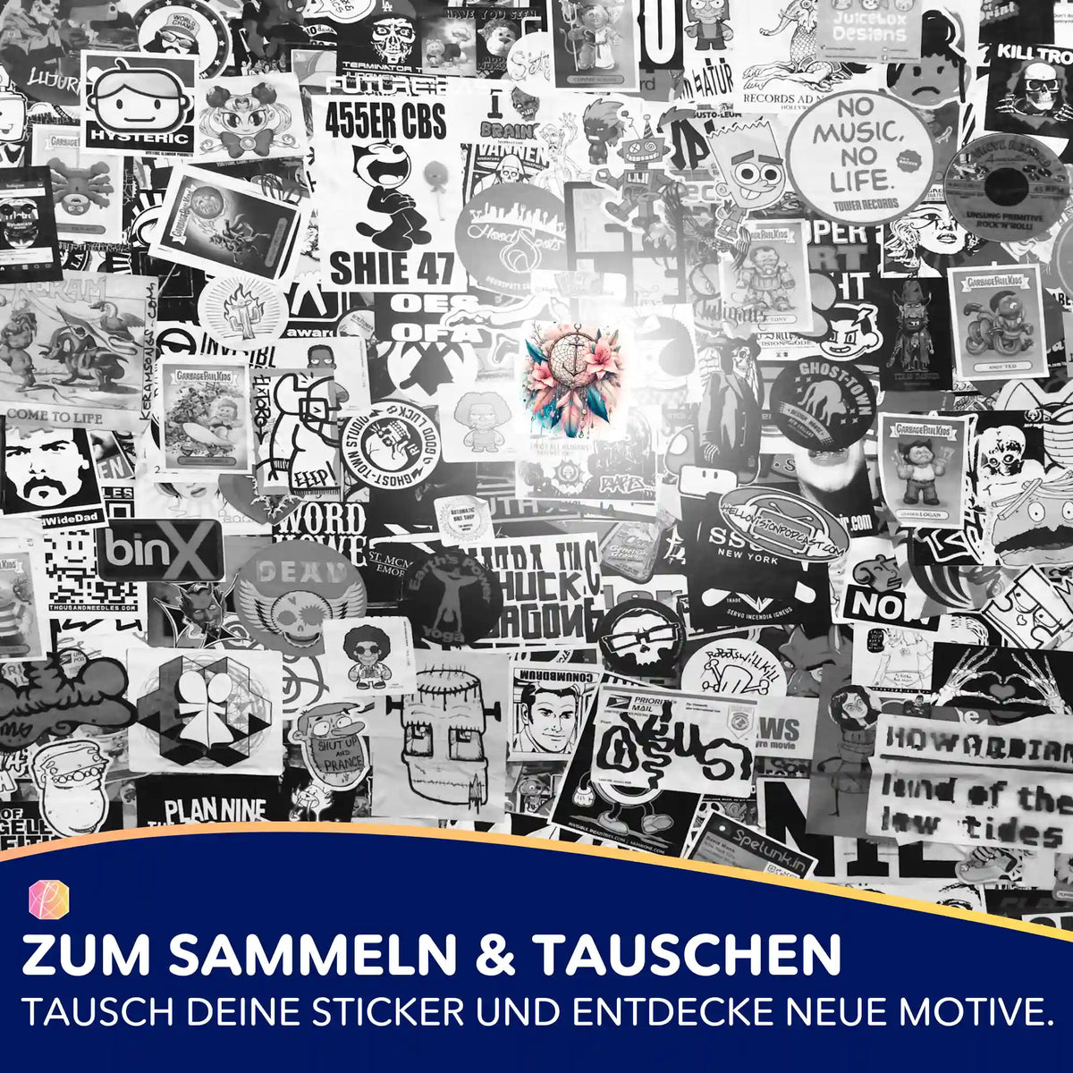 Farbenfroher Dream Anker Sticker aus dem Picmondoo Diamond Painting Zubehör-Set zum Sammeln und Verzieren