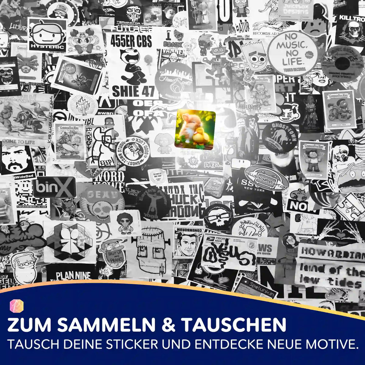 Picmondoo 5er-Set Aufkleber mit niedlichem Friendship-Motiv zur Organisation von Diamond Painting und Malen nach Zahlen