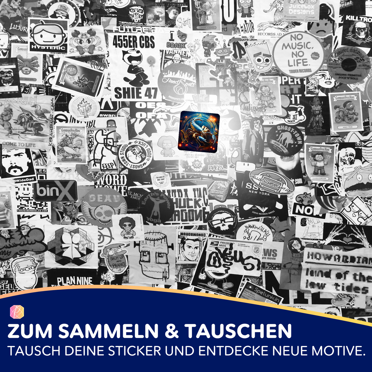 Picmondoo Sticker-Set Sternzeichen Skorpion für Diamond Painting Fans als dekorativer Aufkleber in Limited Edition