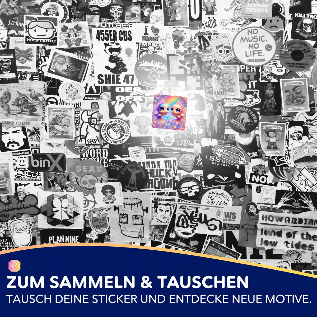 5er-Set bunte Fairydust Sticker für Diamond Painting und Malen nach Zahlen Fans zur Hobby-Organisation