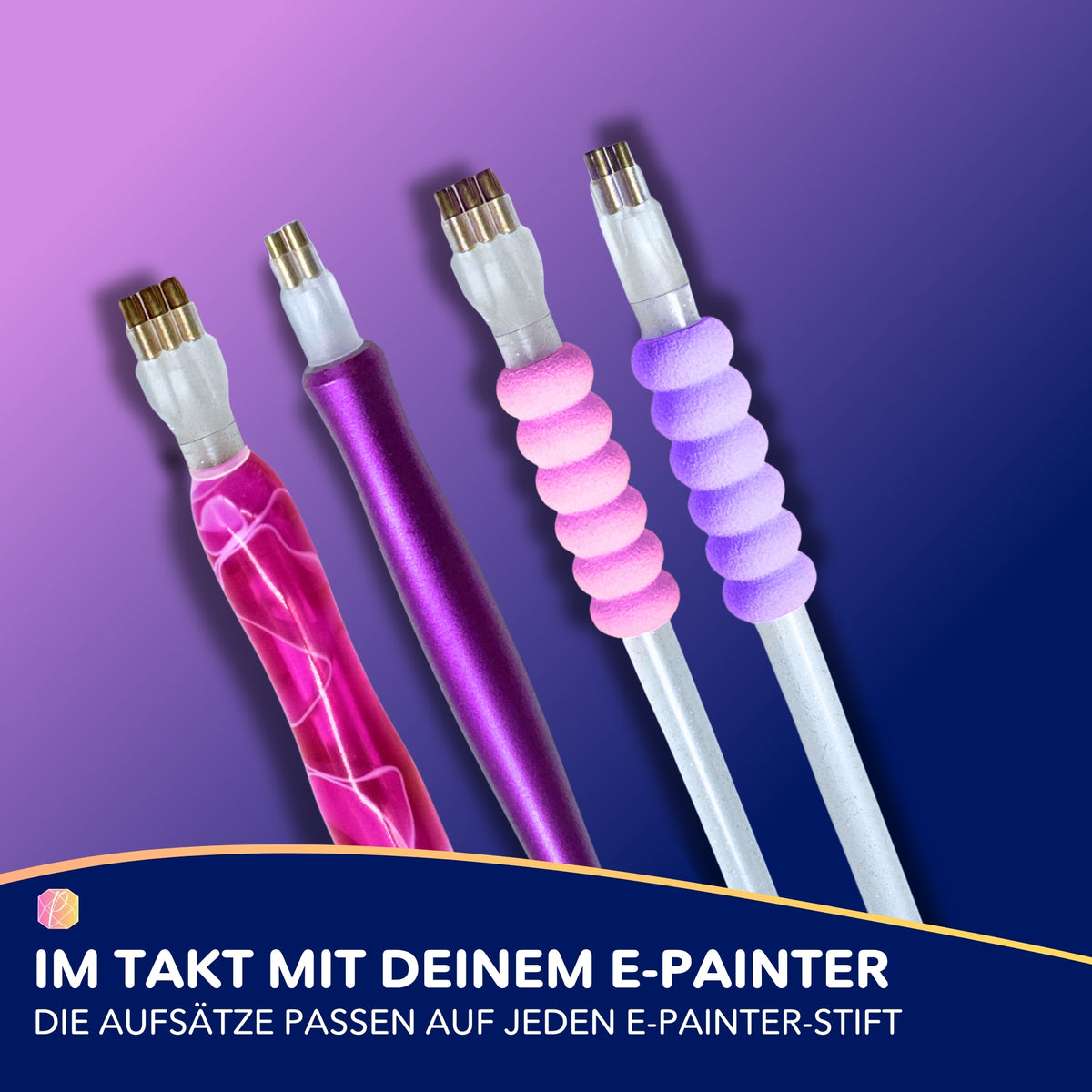 2er und 3er Mehrfachaufsätze für Diamond Painting E-Painter Stifte für effizientes Diamanten setzen
