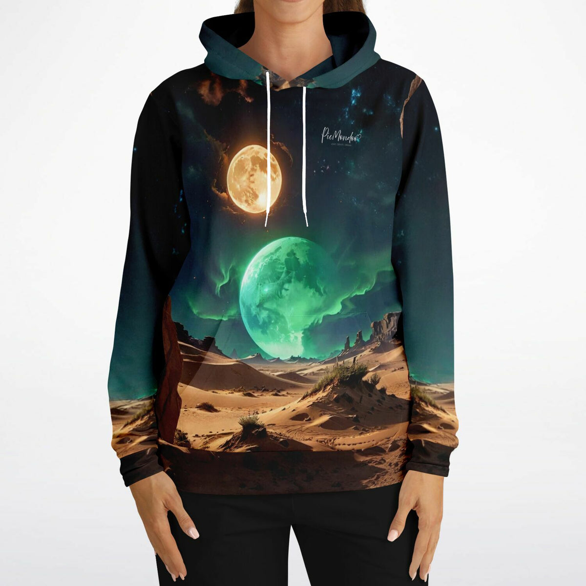 Dreamer Hoodie Finsternis mit Weltraum-Motiv, passend zum Design-Stil von Diamond Painting und Malen nach Zahlen Sets