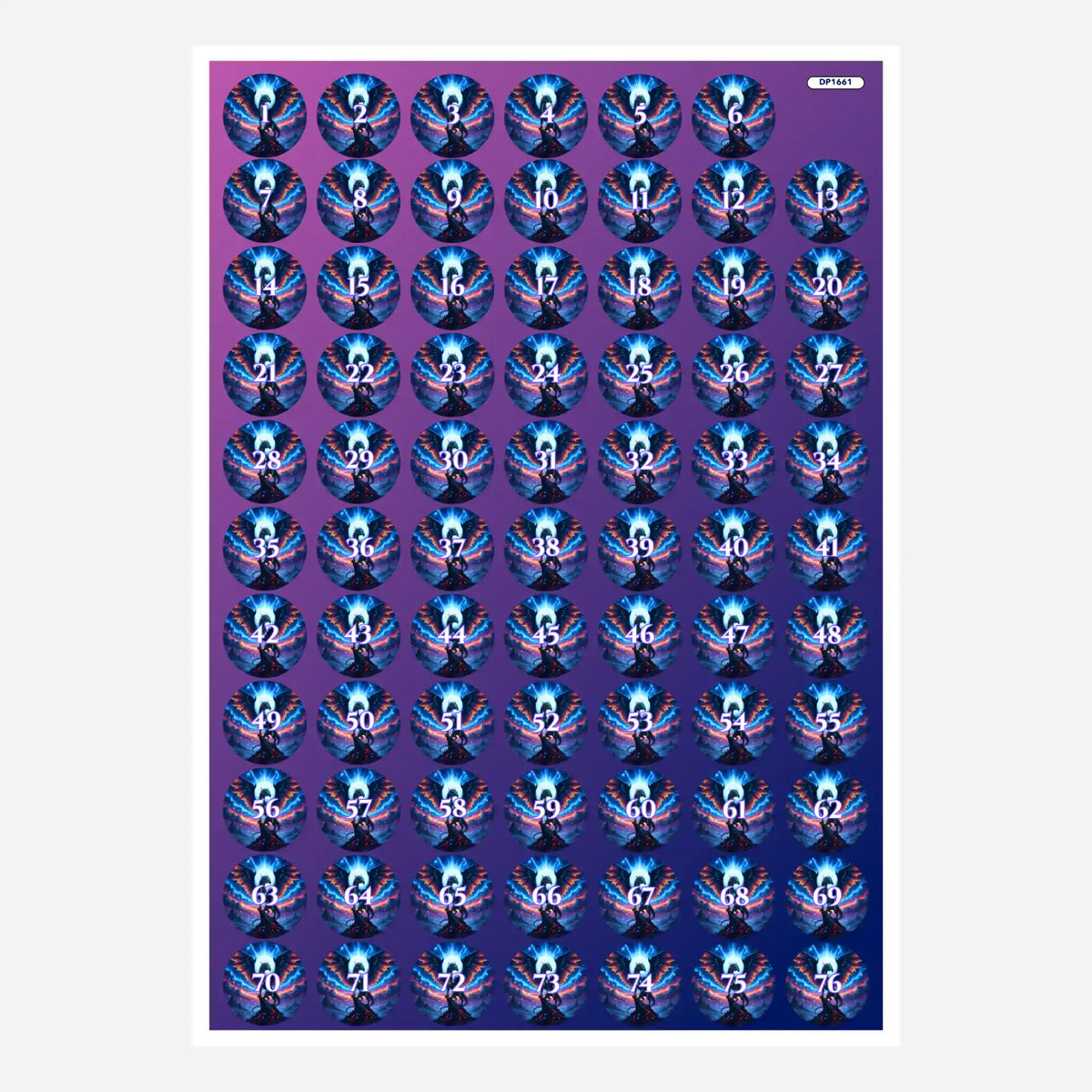 Bogen mit Aetherion Döschenaufklebern für Diamond Painting Zubehör zur Organisation deiner Diamant Steinchen