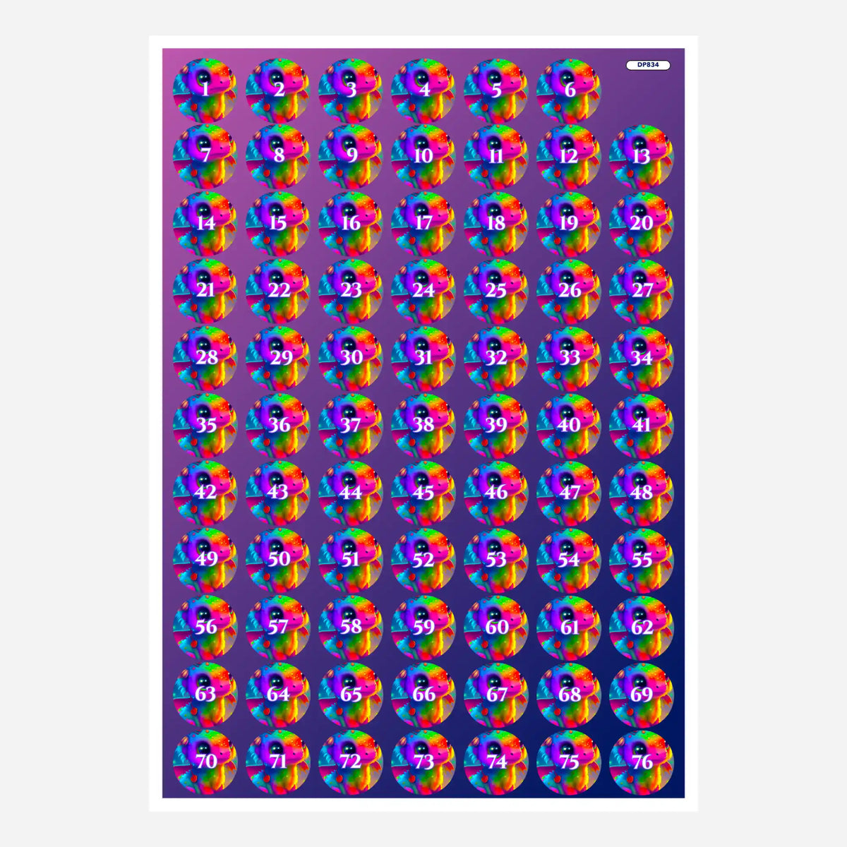 Bunte Diamond Painting Döschenaufkleber mit Regenbogendrache Motiv zur einfachen Organisation der Steinfarben