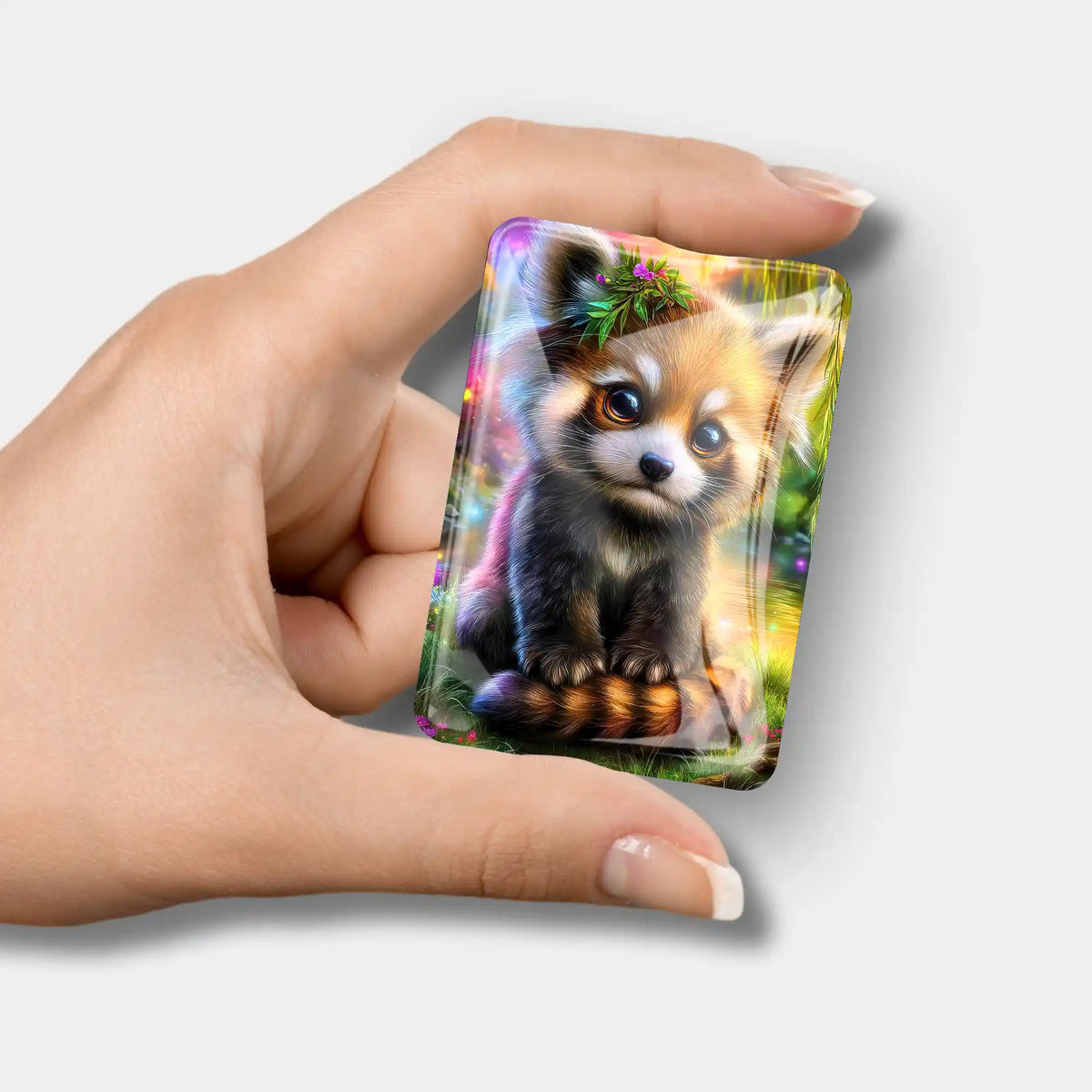 Magischer Cover Minder mit niedlichem Panda-Motiv als praktisches Diamond Painting Zubehör für Diamanten Painting