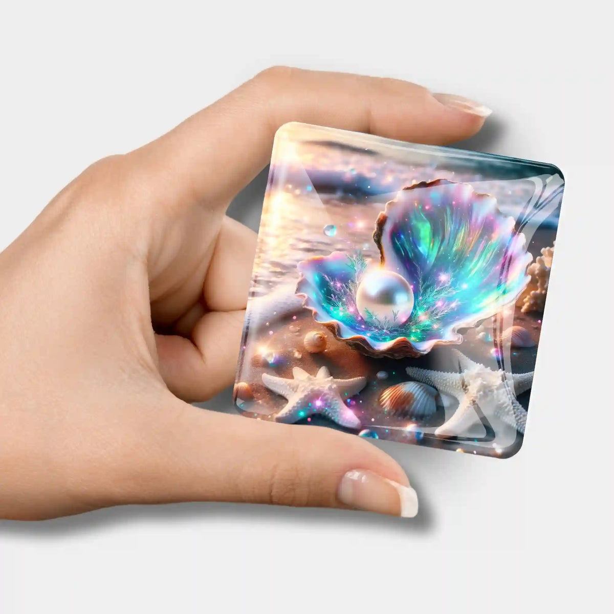 Magischer Cover Minder mit Muschel-Motiv als praktisches Zubehör für dein nächstes Diamond Painting Projekt