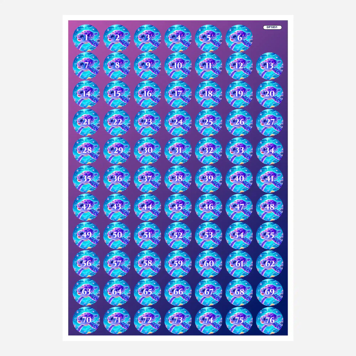 Döschenaufkleber-Set Sternenschildi für Diamond Painting Zubehör zur geordneten Aufbewahrung von Diamanten und Steinen.