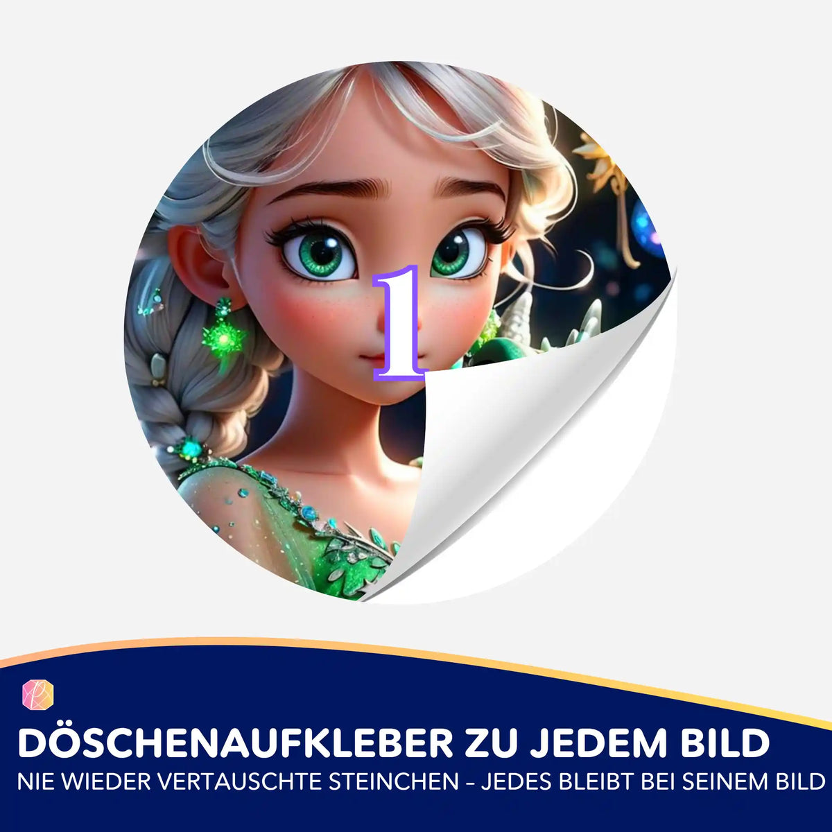 Dragon Girl Döschenaufkleber für Diamond Painting Zubehör zur Ordnung von Steinchen für dein nächstes Kunstwerk