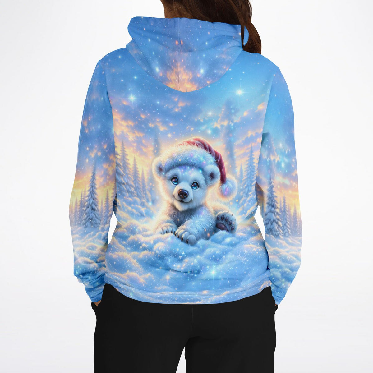 Dreamer Hoodie Kleiner Schneefunkel mit süßem Eisbären-Motiv im weihnachtlichen Winter-Design für DIY-Fans