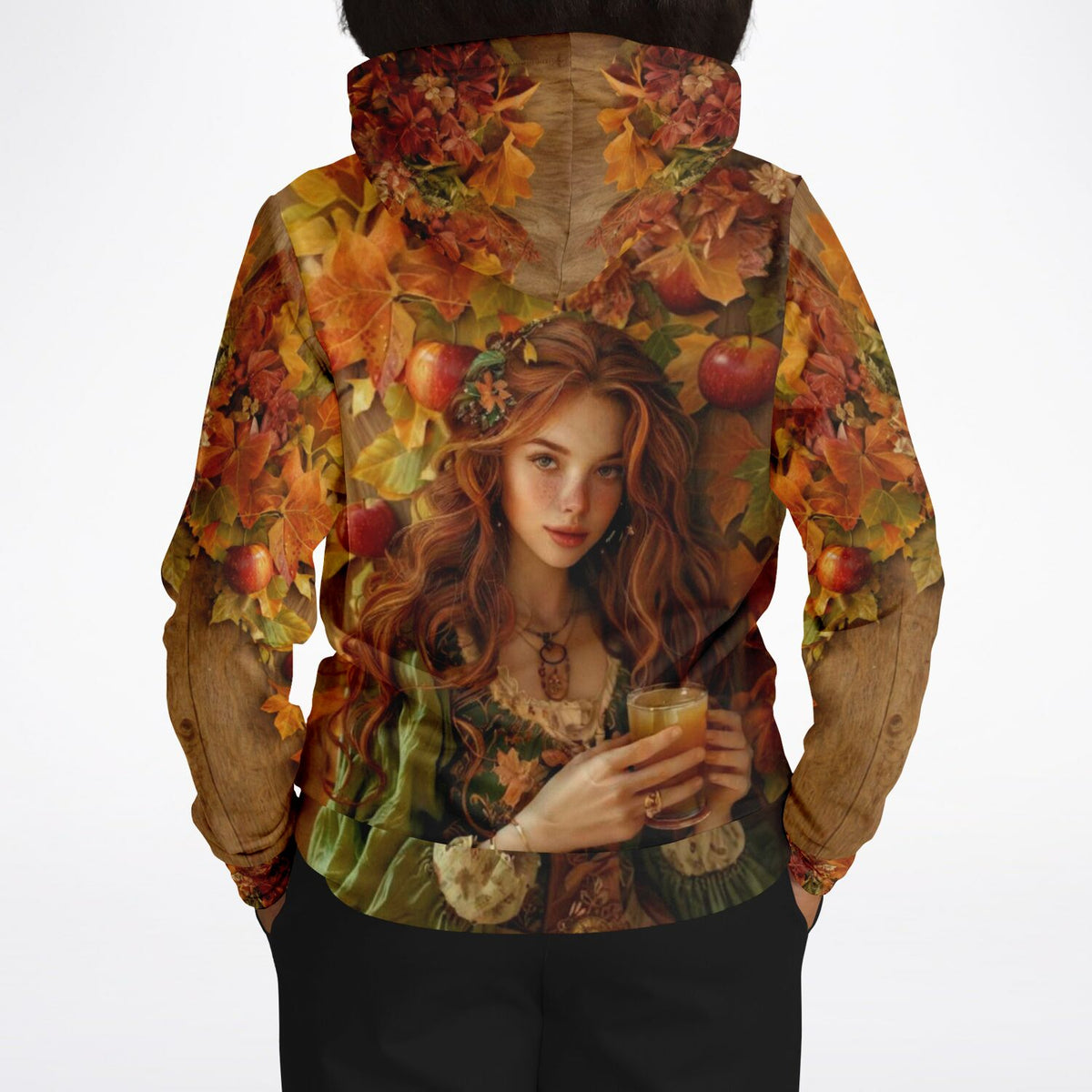 Dreamer Hoodie Apfelmädchen Ruby mit herbstlichem Motiv, passend für Fans von Malen nach Zahlen und Diamond Painting