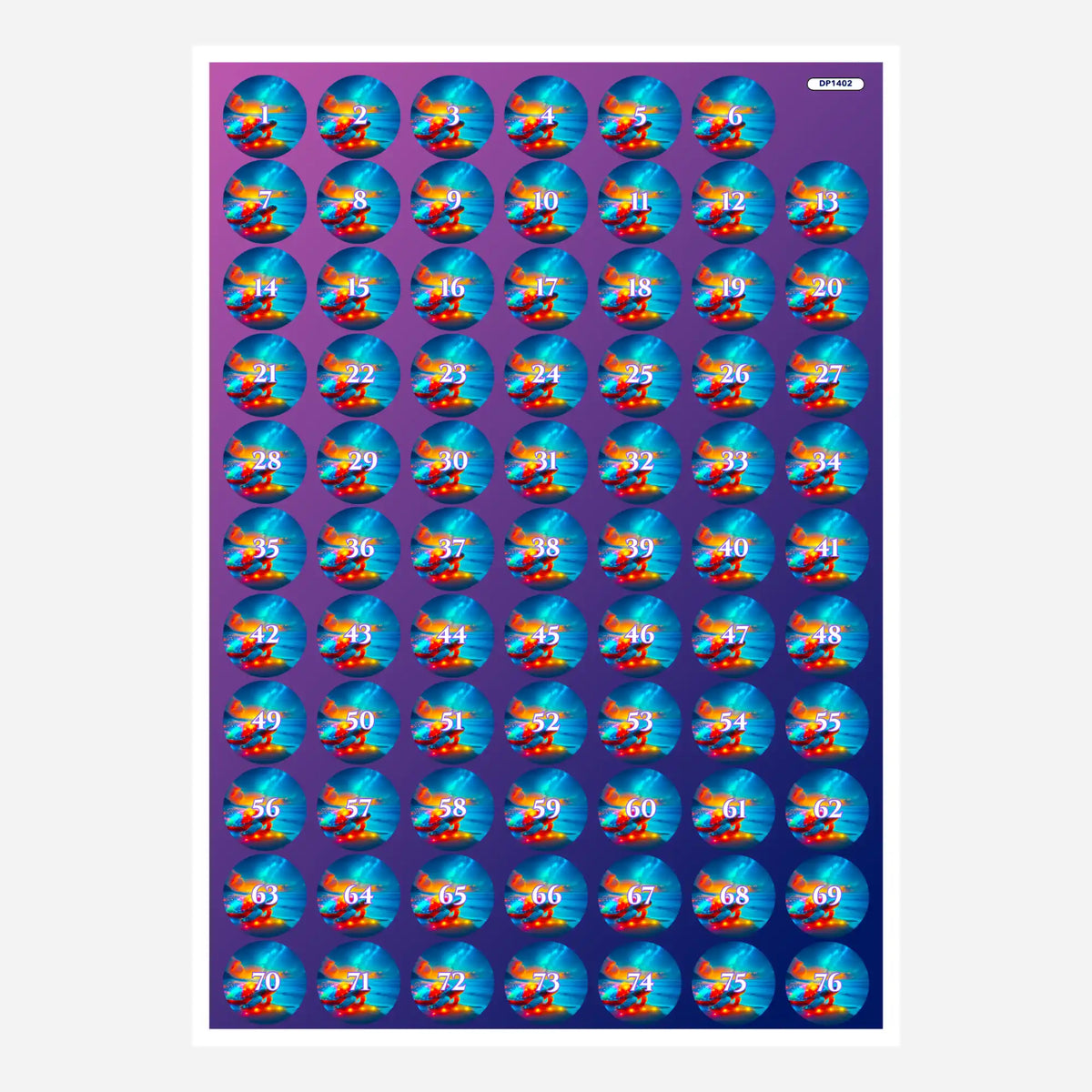 Bunte Diamond Painting Döschenaufkleber mit Turtle-Motiv zur effizienten Organisation der Steinfarben beim Basteln