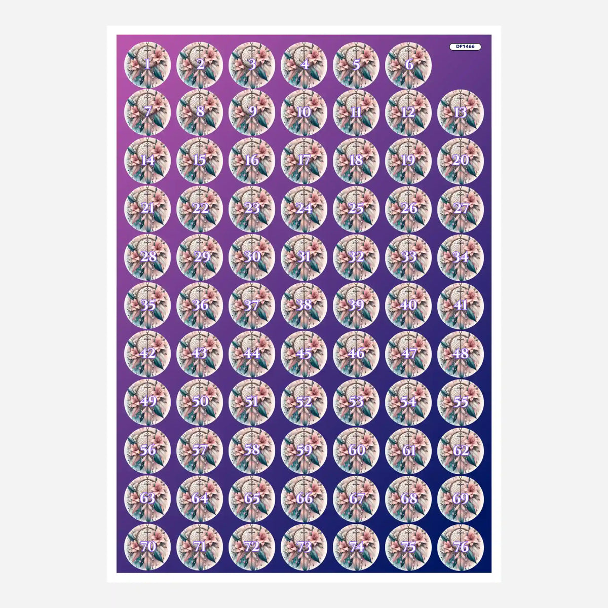 Döschenaufkleber für Diamond Painting Zubehör mit Motiv Dream Anker zur Beschriftung deiner Steinfarben