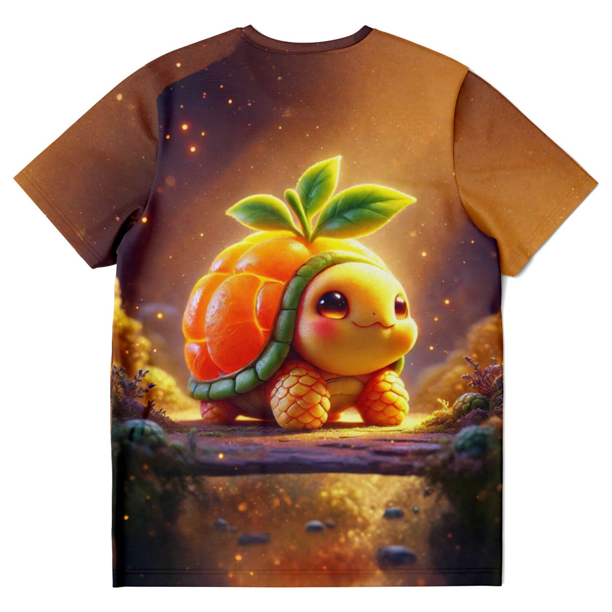 T-Shirt mit süßer Früchte-Schildkröte im Stil unserer beliebten Diamond Painting und Malen nach Zahlen Motive