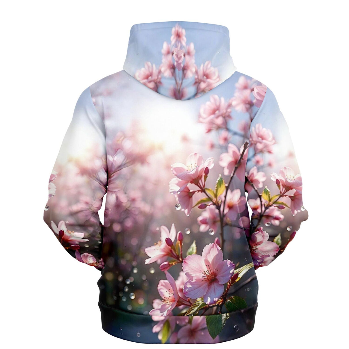 Dreamer Hoodie mit zartem Kirschblüten-Print in Aquarell-Optik, passend zu ästhetischen Designs wie Diamond Painting