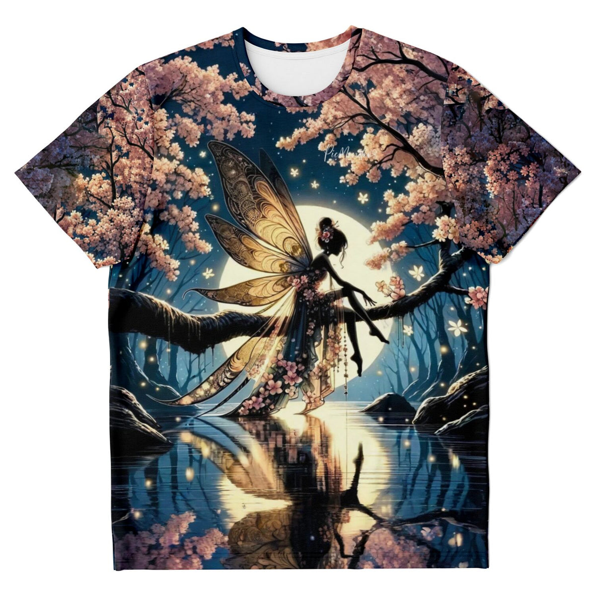 T-Shirt mit Mondscheinfee Motiv, ideal für Fans von Malen nach Zahlen und Diamond Painting Designs