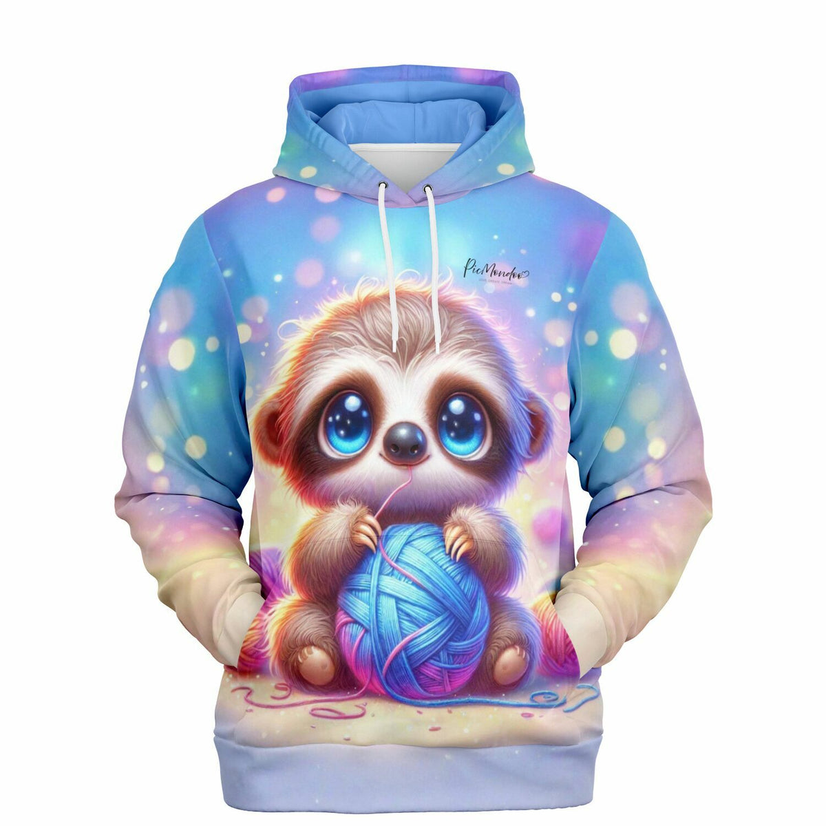 Bequemer Dreamer Hoodie mit süßem Faultier-Motiv als Malen nach Zahlen oder Diamond Painting Fan-Mode