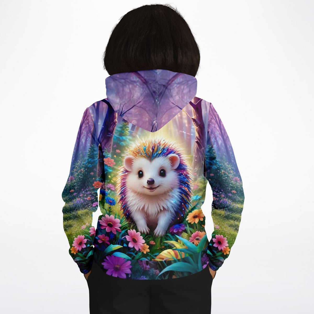 Dreamer Hoodie mit Igel Stups Motiv im magischen Wald Design, perfekt für Fans von Malen nach Zahlen und Diamond Painting
