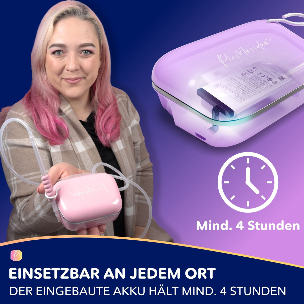 Picmondoo E-Painter 2.0: Elektrischer Diamond Painting Stift mit Akku für 4 Stunden kabelloses Painten ohne Wachs
