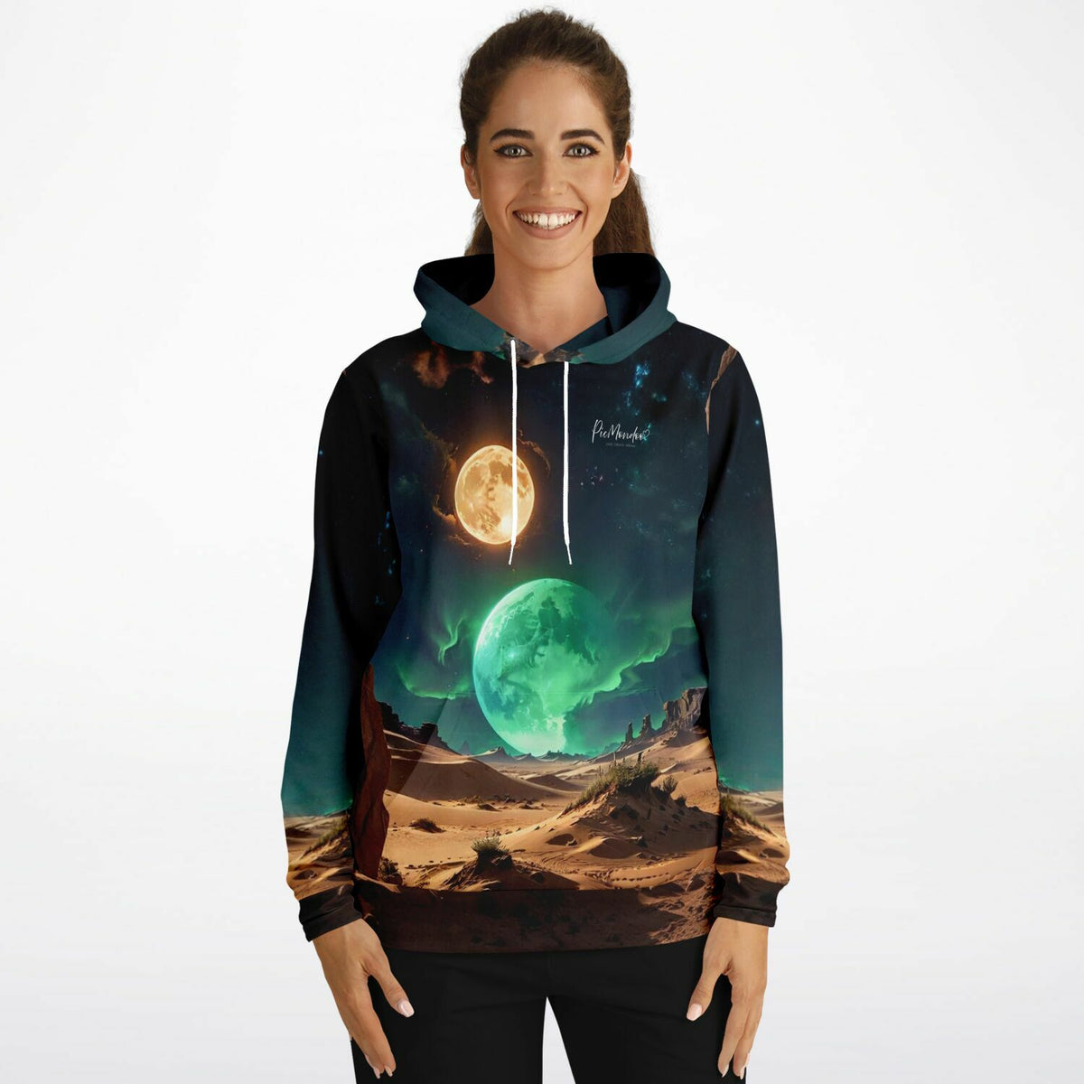Dreamer Hoodie Finsternis mit Weltraum-Motiv, passend zum kreativen Stil unserer Diamond Painting und Malen nach Zahlen Sets