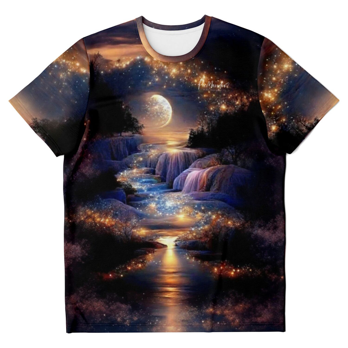 Dreamer T-Shirt mit magischem Landschaftsmotiv, ideal für Fans von Diamond Painting und Malen nach Zahlen Designs.