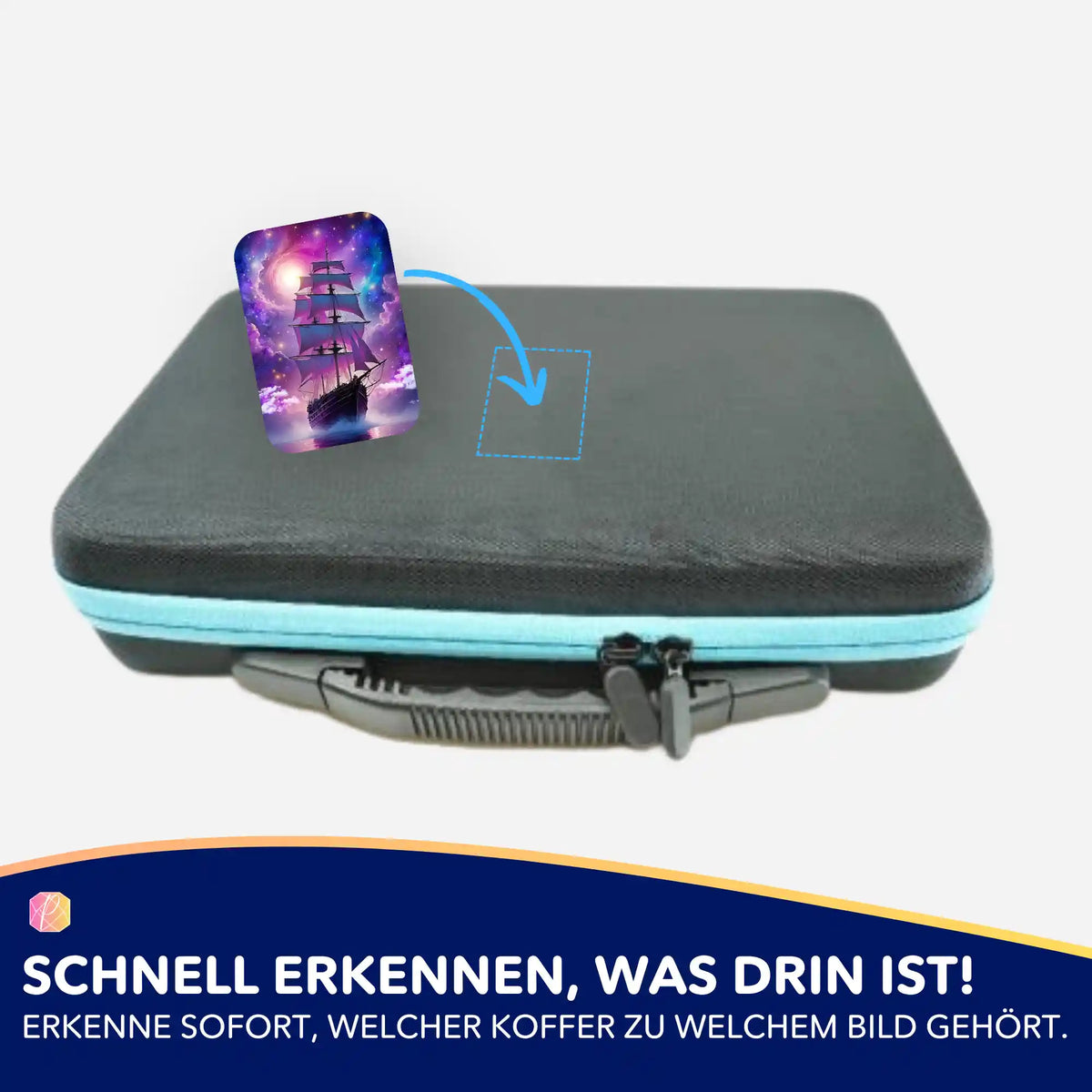 Picmondoo Aufkleber-Set für Diamond Painting Koffer zum Organisieren deiner Motive wie Starlight Ocean