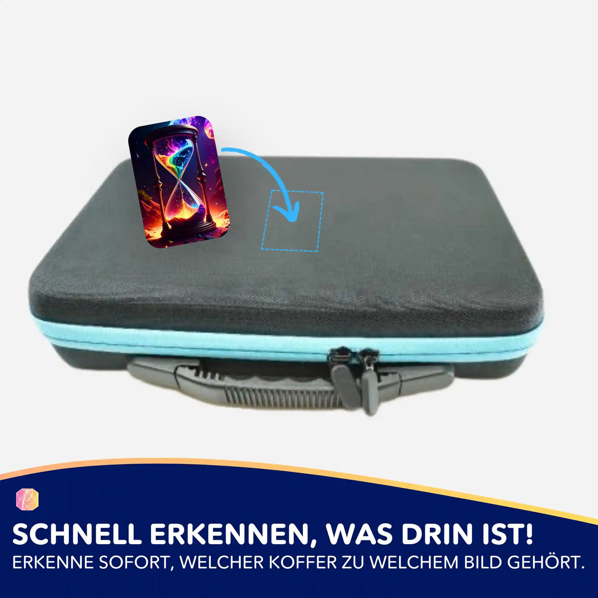Picmondoo Diamond Painting Aufkleber-Set zur Organisation des Zubehörkoffers mit Motiv Atem der Schöpfung