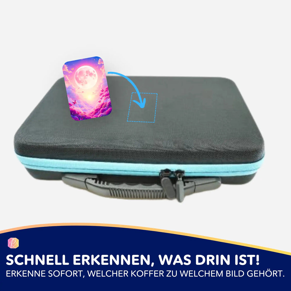 Picmondoo Sticker-Set für Diamond Painting Koffer zur Organisation von DIY-Bastelsets mit Wolkenreich Motiv