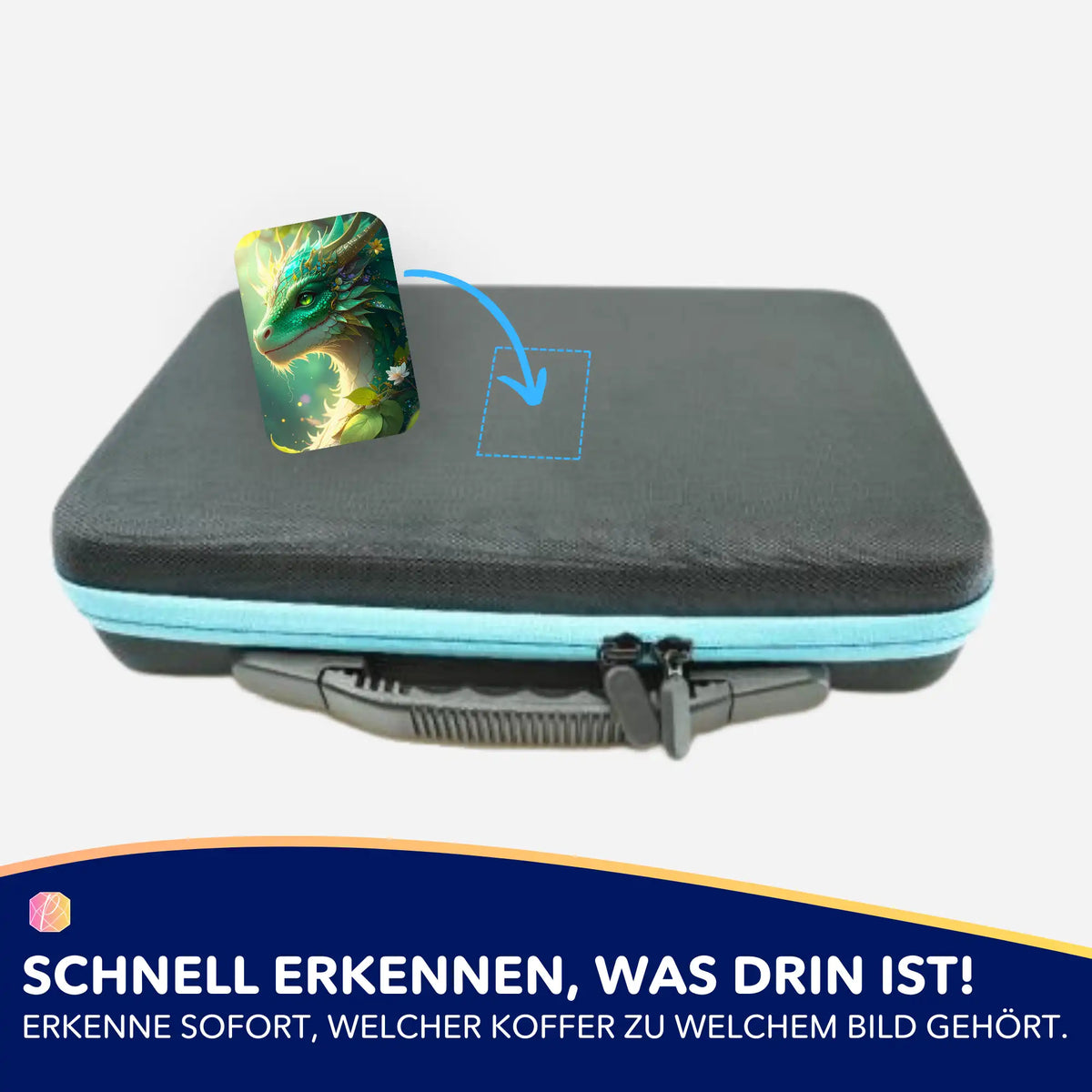 Moni´s Live Hüter des Smaragdwaldes Aufkleber für Diamond Painting Koffer zur Organisation von Bastelzubehör