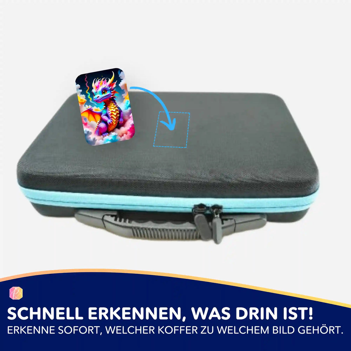 Baby Dragon Aufkleber zur Organisation von Zubehör für Diamond Painting und Malen nach Zahlen Sets