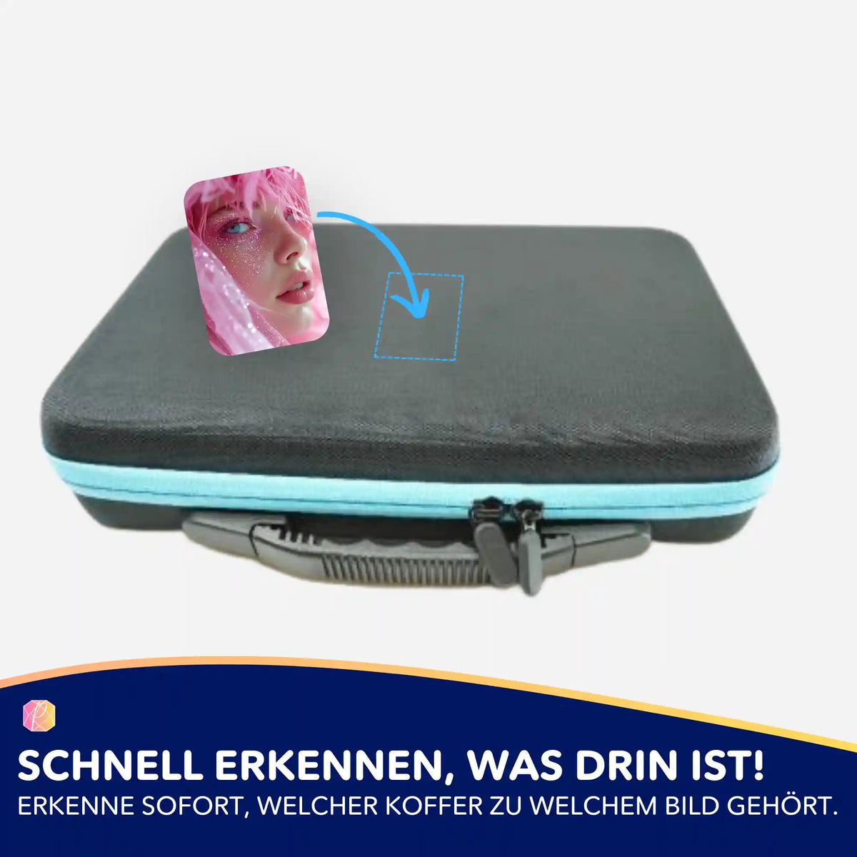 Moni´s Special Pink Dream Aufkleber für Diamond Painting Koffer zur perfekten Organisation von Diamanten Painting Sets.