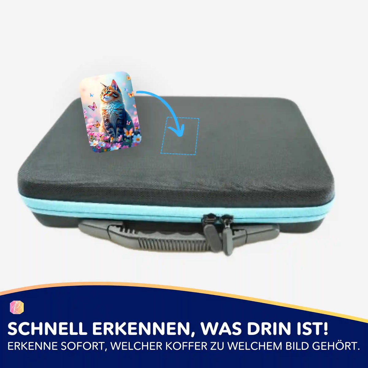 5er-Set Sticker für Diamond Painting Koffer zur Organisation von Motiven wie Minke Katzen auf Aufbewahrungsboxen