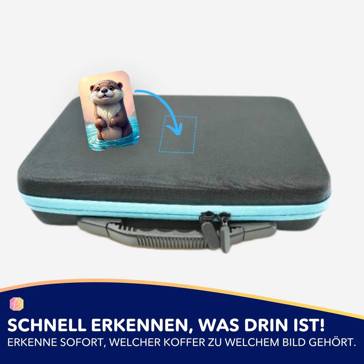 Otti Aufkleber für Diamond Painting Koffer zur Organisation deines Zubehörs von Picmondoo