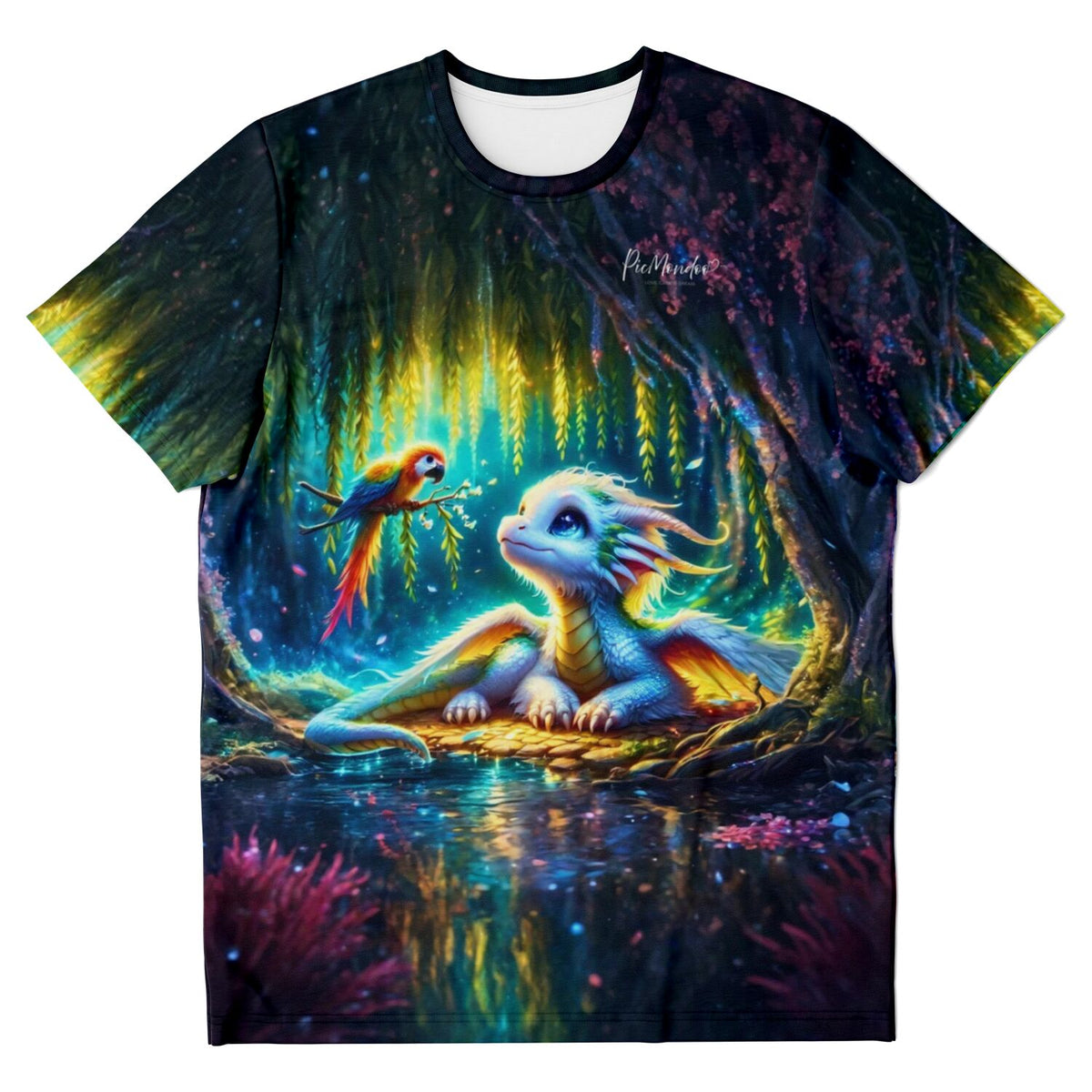 T-Shirt mit Taru Drachen Motiv, ideal für Fans von Diamond Painting und Malen nach Zahlen Kunstwerken
