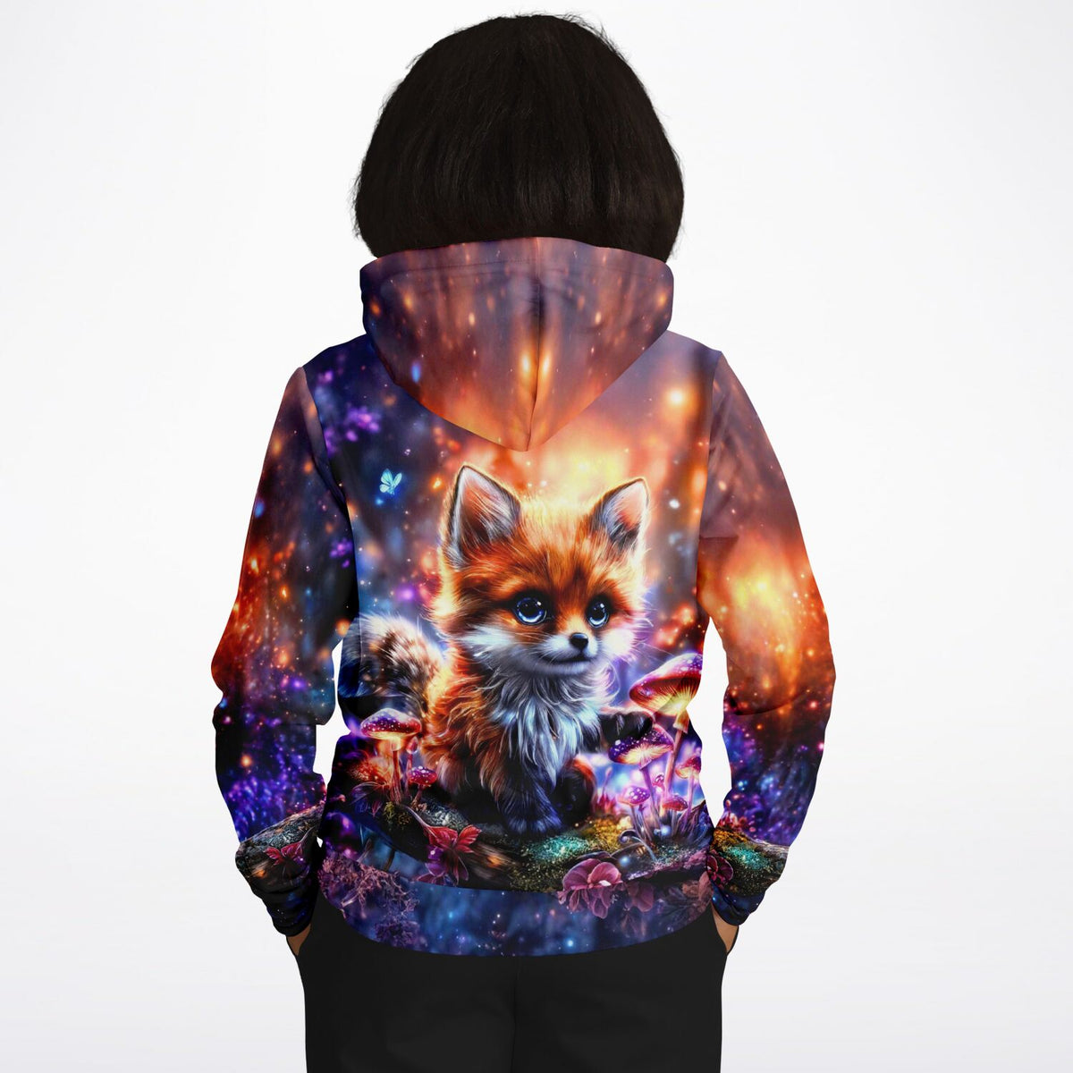Fynni Fuchs Dreamer Hoodie mit magischem Wald-Design, passend als Motiv für Diamond Painting und Malen nach Zahlen