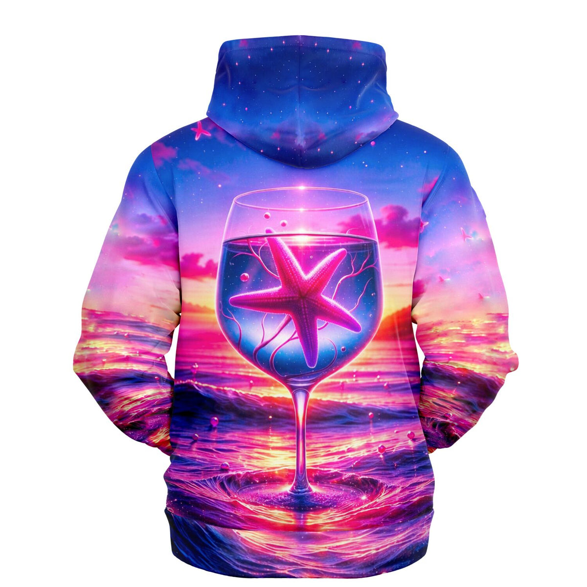 Dreamer Hoodie Seesternzauber mit buntem Meeres-Motiv, in Ästhetik von Diamond Painting und Malen nach Zahlen