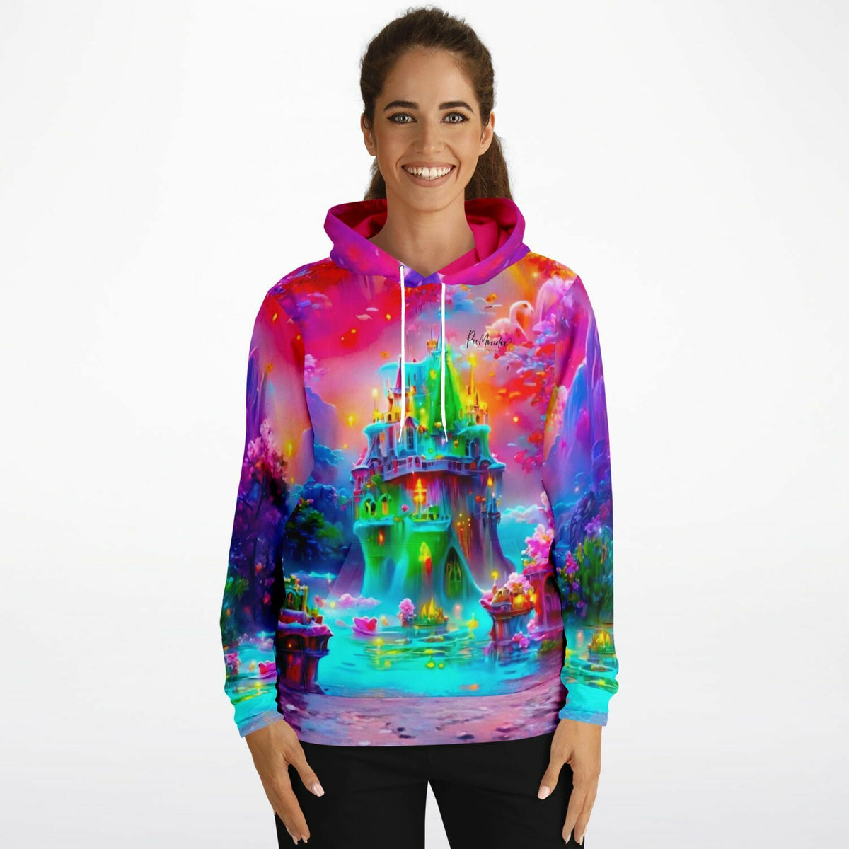 Dreamer Hoodie mit farbenfrohem Fantasie-Schloss Design im Stil unserer Diamond Painting und Malen nach Zahlen Motive