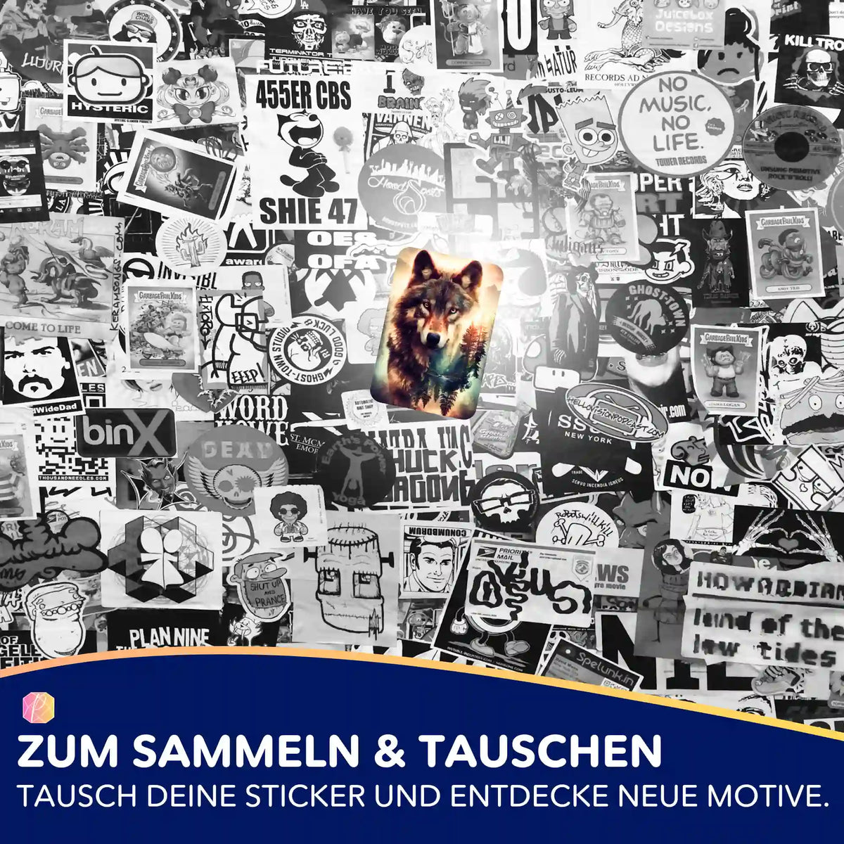 Buntes Geist des Waldes Sticker-Set als Zubehör für dein Diamond Painting und kreative DIY-Projekte von Picmondoo