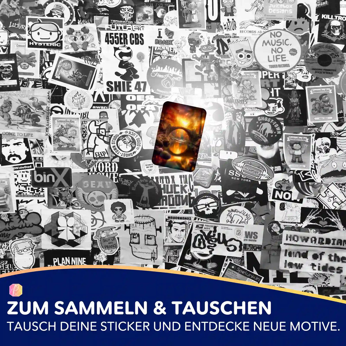 Picmondoo Sticker-Set mit Brücken-Motiv zur Organisation von Diamond Painting und Malen nach Zahlen Projekten