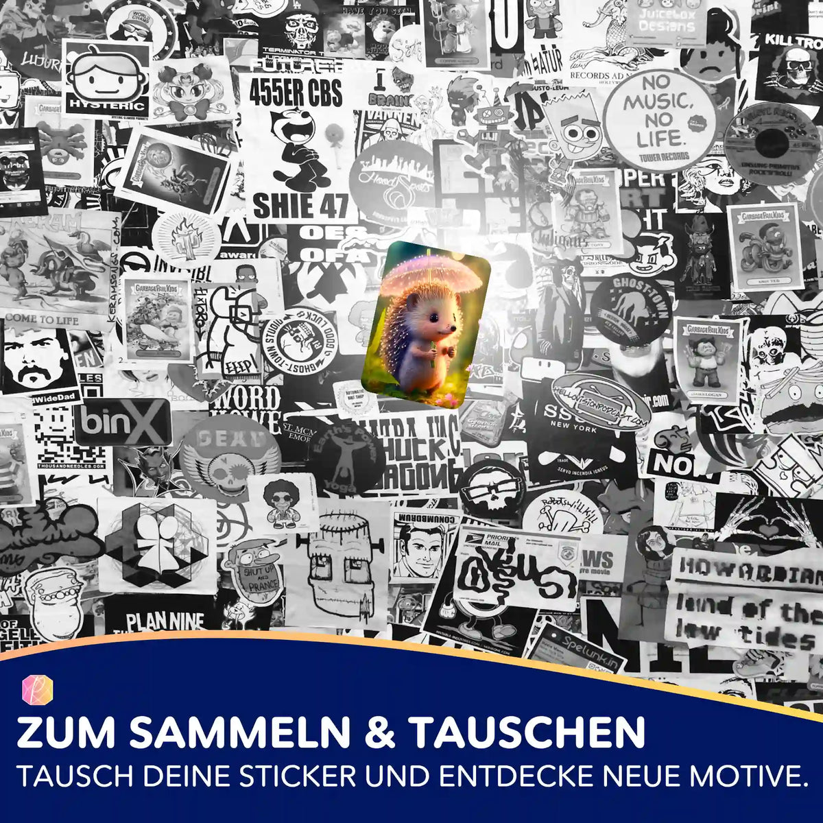 Igelchen Aufkleber für Diamond Painting Fans als dekoratives Sticker-Set zum Organisieren und Sammeln