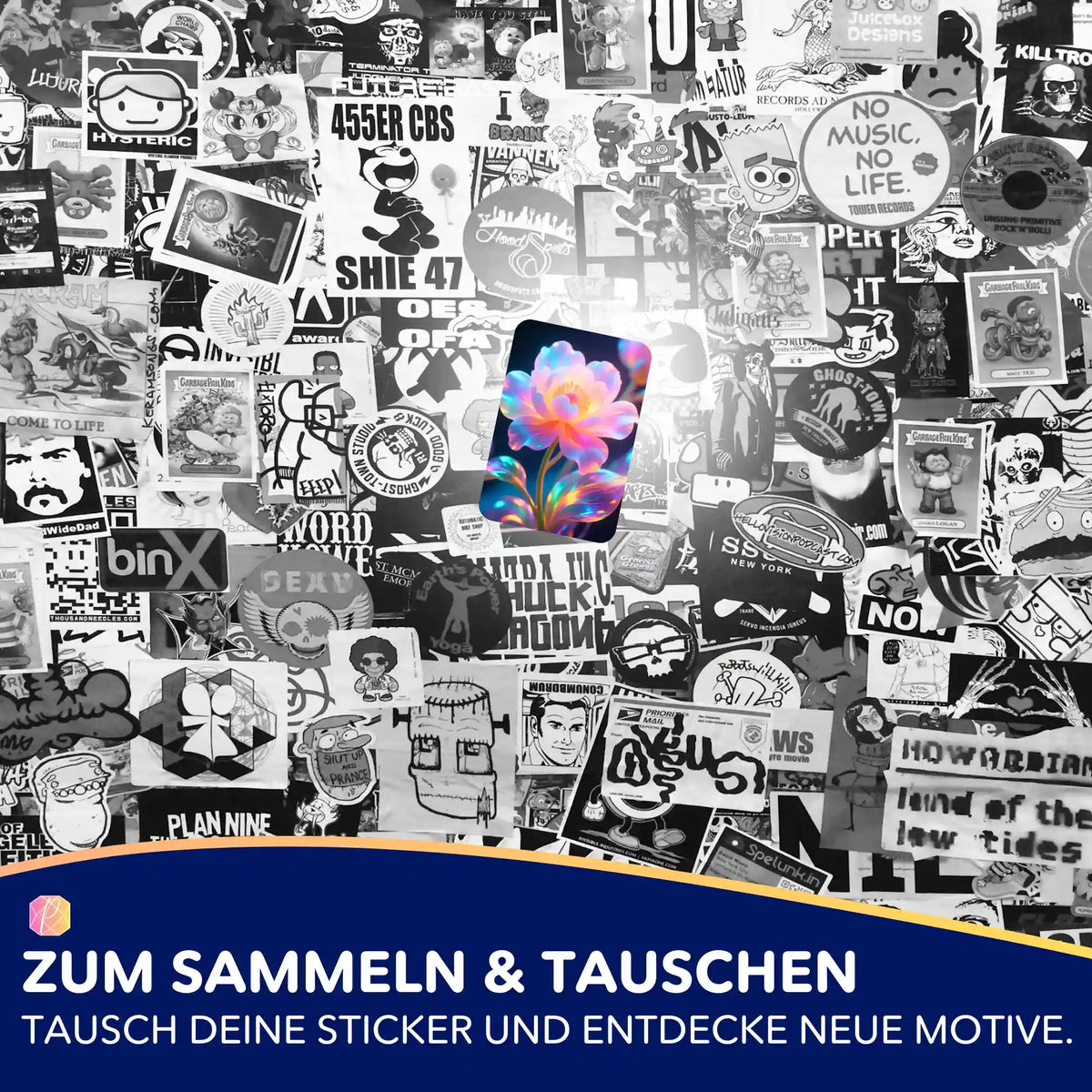 Buntes Inneres Leuchten Sticker-Set von Picmondoo für Diamond Painting und Malen nach Zahlen Fans