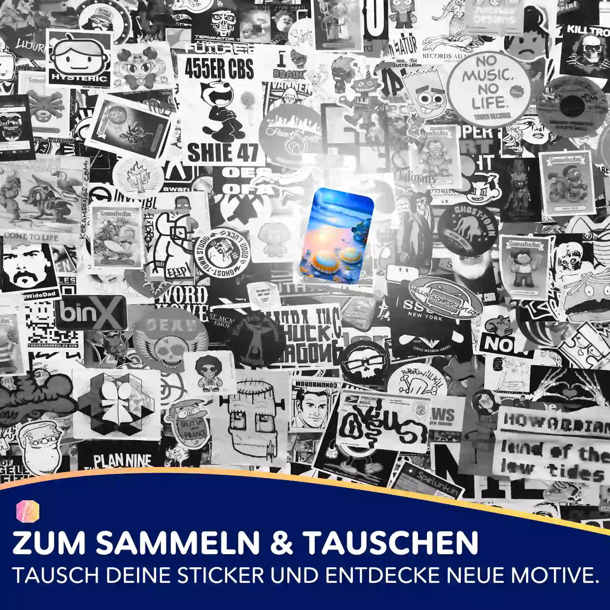 5er-Set Aufkleber Strand im Nachtglanz für Diamond Painting Fans und zum Verzieren von DIY-Zubehör