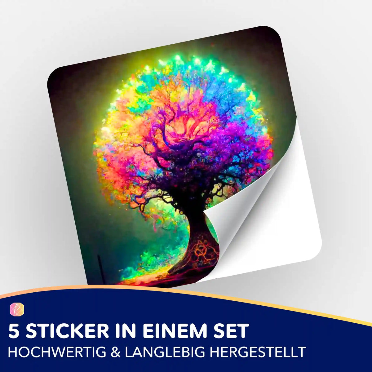 Buntes Lightning Tree Sticker-Set für Diamond Painting Zubehör und Organisation von Bastelprojekten
