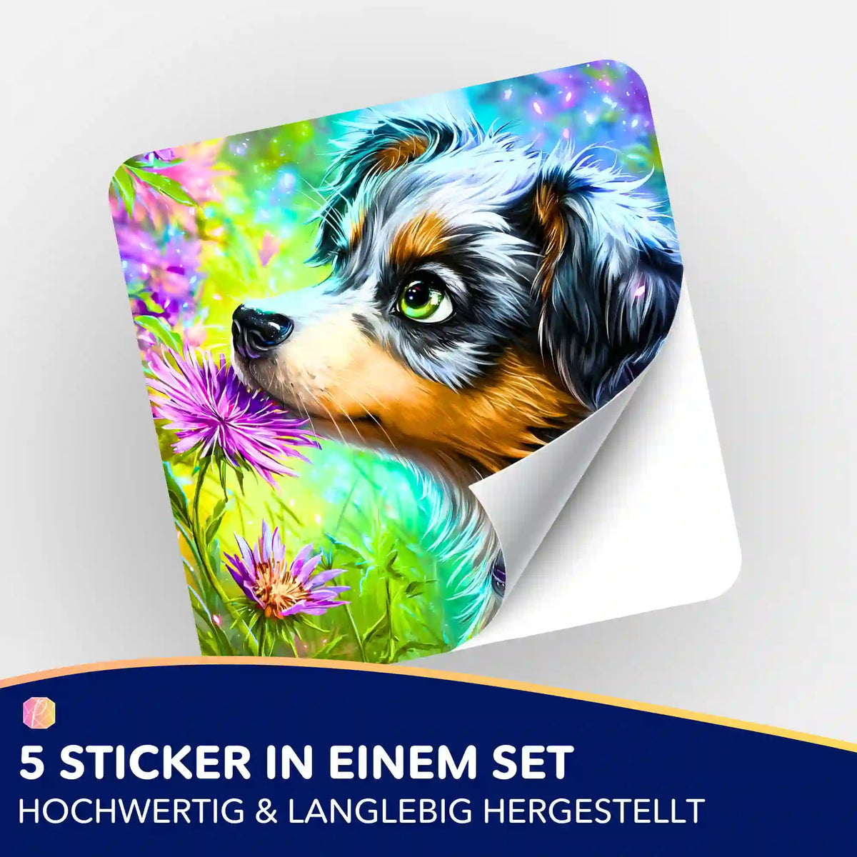 Buntes Yaro Sticker 5er-Set als Zubehör für Diamond Painting und Malen nach Zahlen