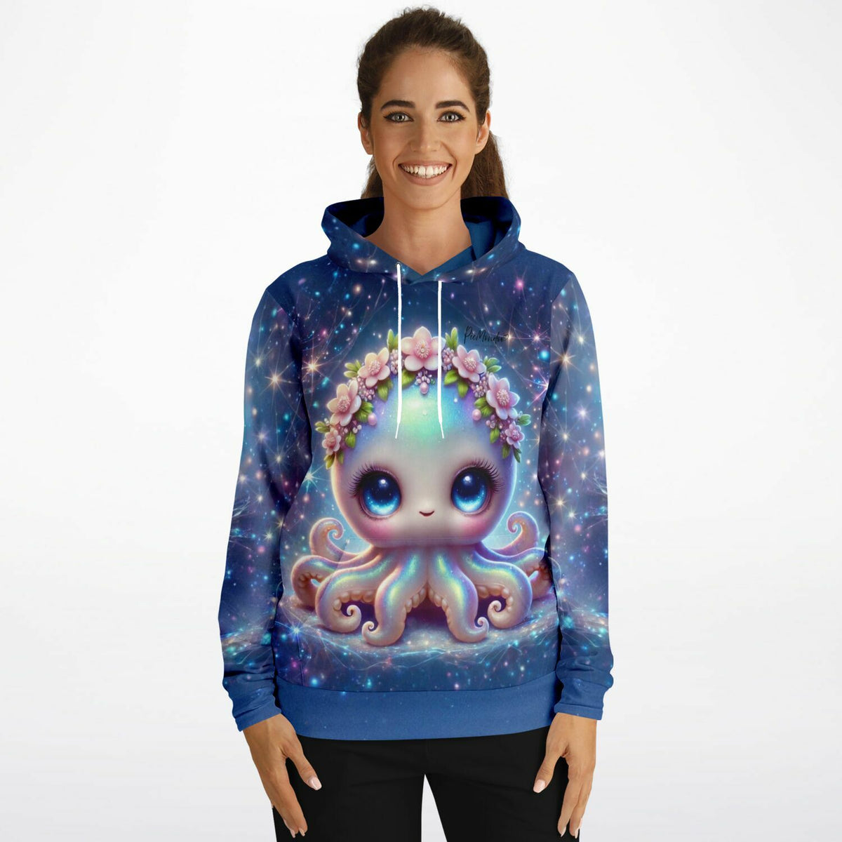 Dreamer Hoodie Tinty mit süßem Oktopus-Motiv, inspiriert von Diamond Painting und Malen nach Zahlen Designs
