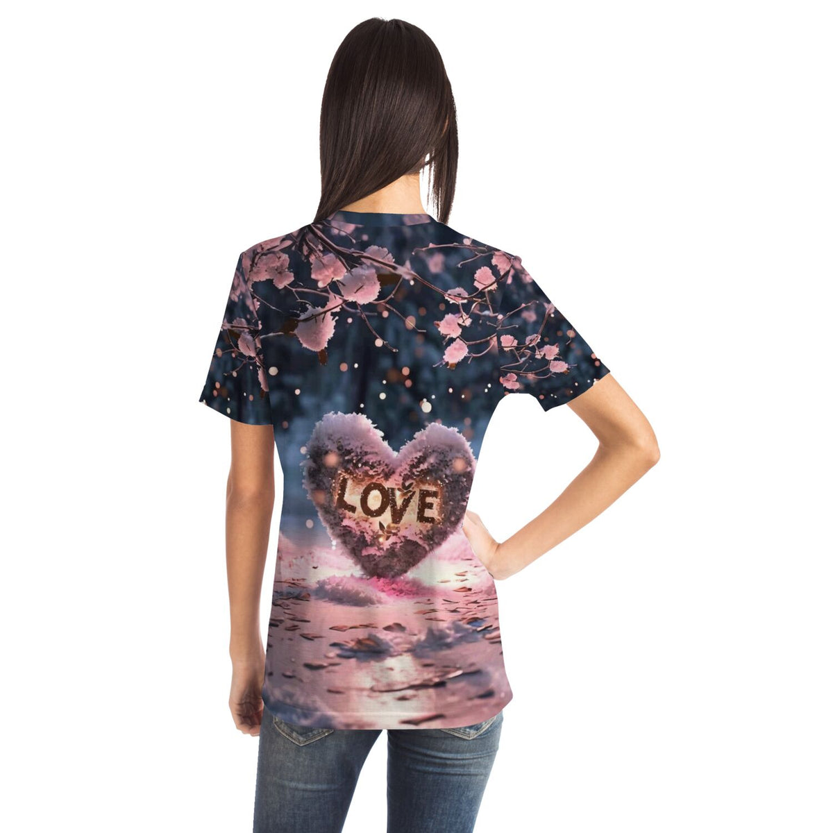 Dreamer T-Shirt mit liebevollem Love-Herz-Motiv im Stil von Diamond Painting und Malen nach Zahlen Designs