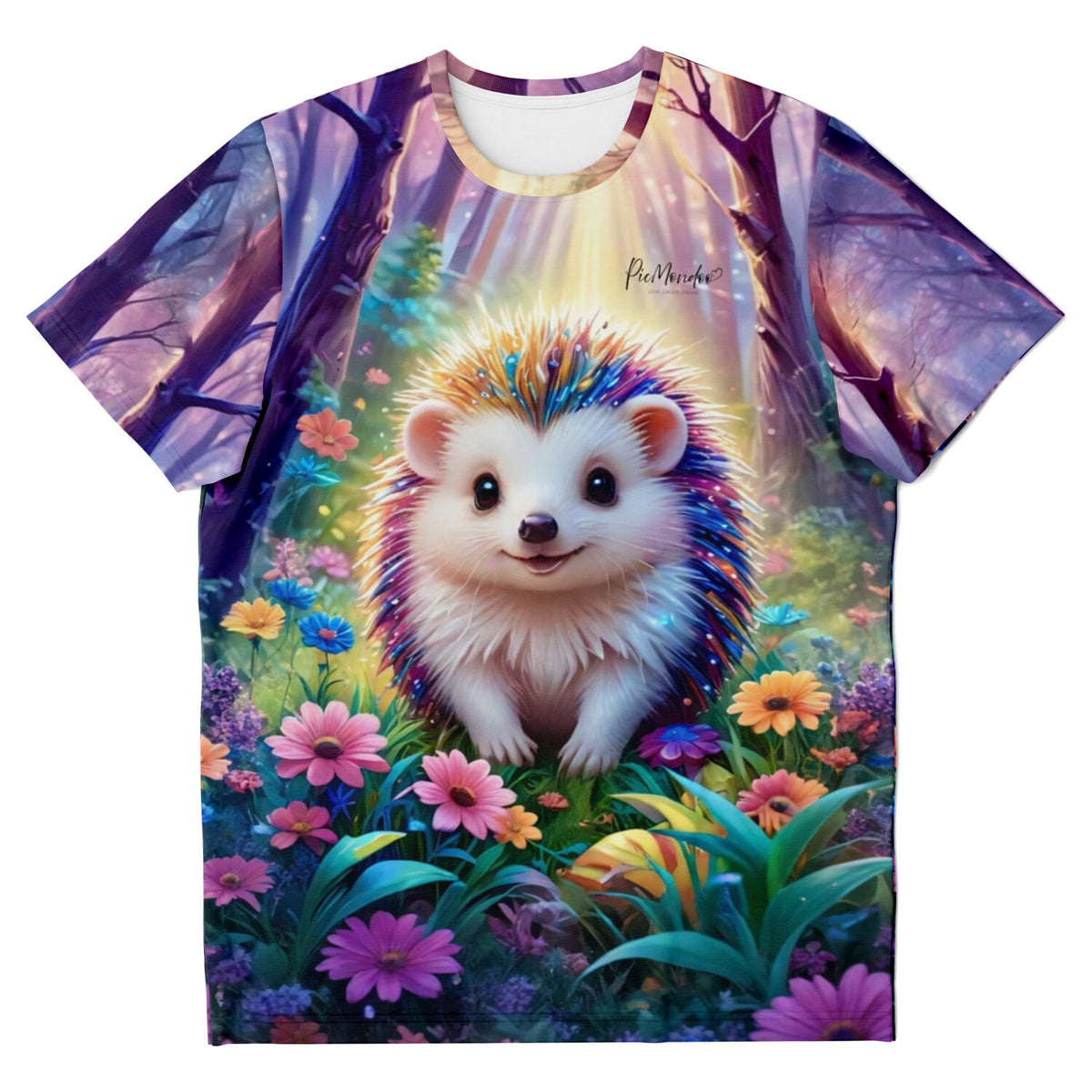 Dreamer T-Shirt mit buntem Igel-Motiv Stups, inspiriert von Diamond Painting und Malen nach Zahlen Designs