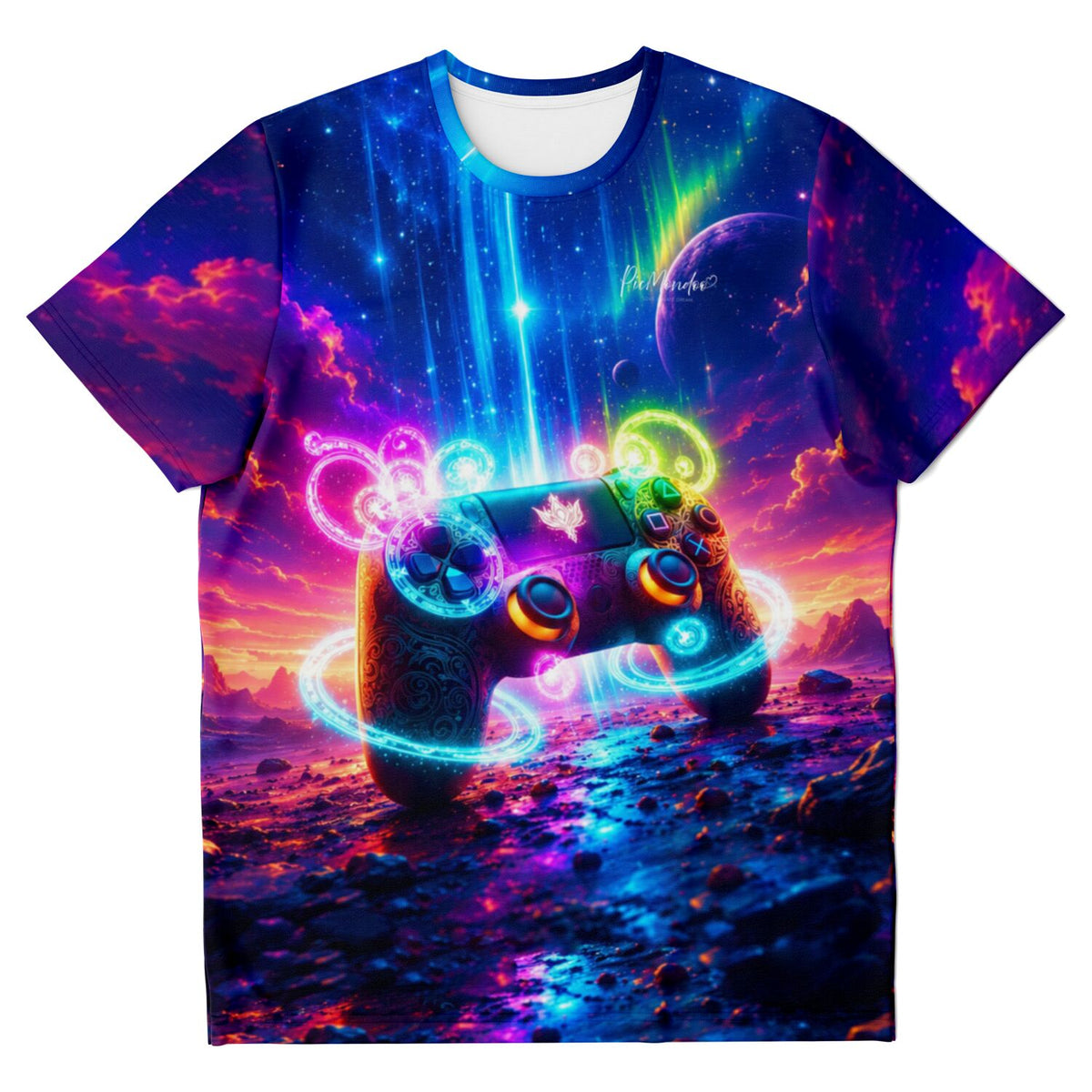 T-Shirt mit Gamer Universum Motiv im Stil unserer Diamond Painting und Malen nach Zahlen Vorlagen für Erwachsene